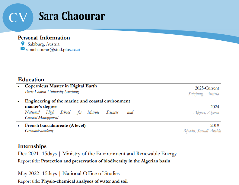 My CV
