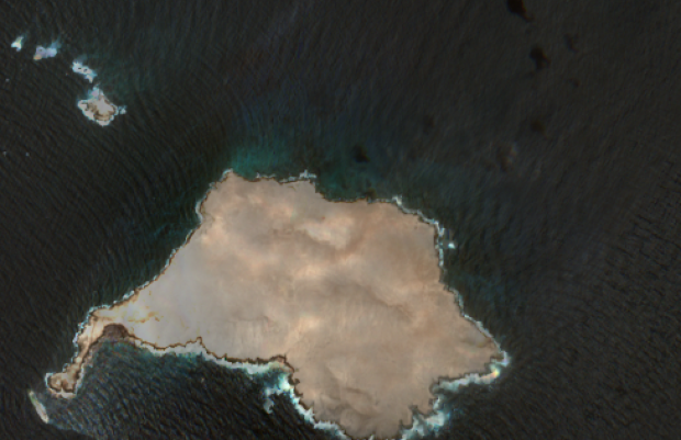 Sentinel-2 image of Al-Qibliyyah Island, Oman